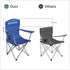 SONGMICS Set of 2 Folding Camping Outdoor Chairs Blue - Outdoorium