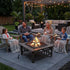 Square Metal Fire Pit Outdoor Heater - 45.7cm | Fire Pits