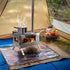 Stainless Steel Wood Burner Stove for Camping w/ Chimney & Bag | Outdoorium