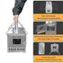 Stainless Steel Wood Burning Stove 1 Burner Camping BBQ with Chimney | Outdoorium