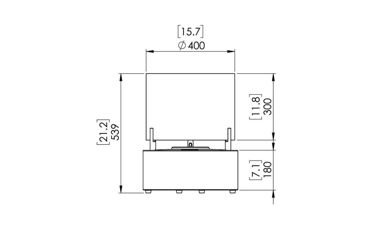 T - Lite 8 Designer Fireplace - Outdoorium