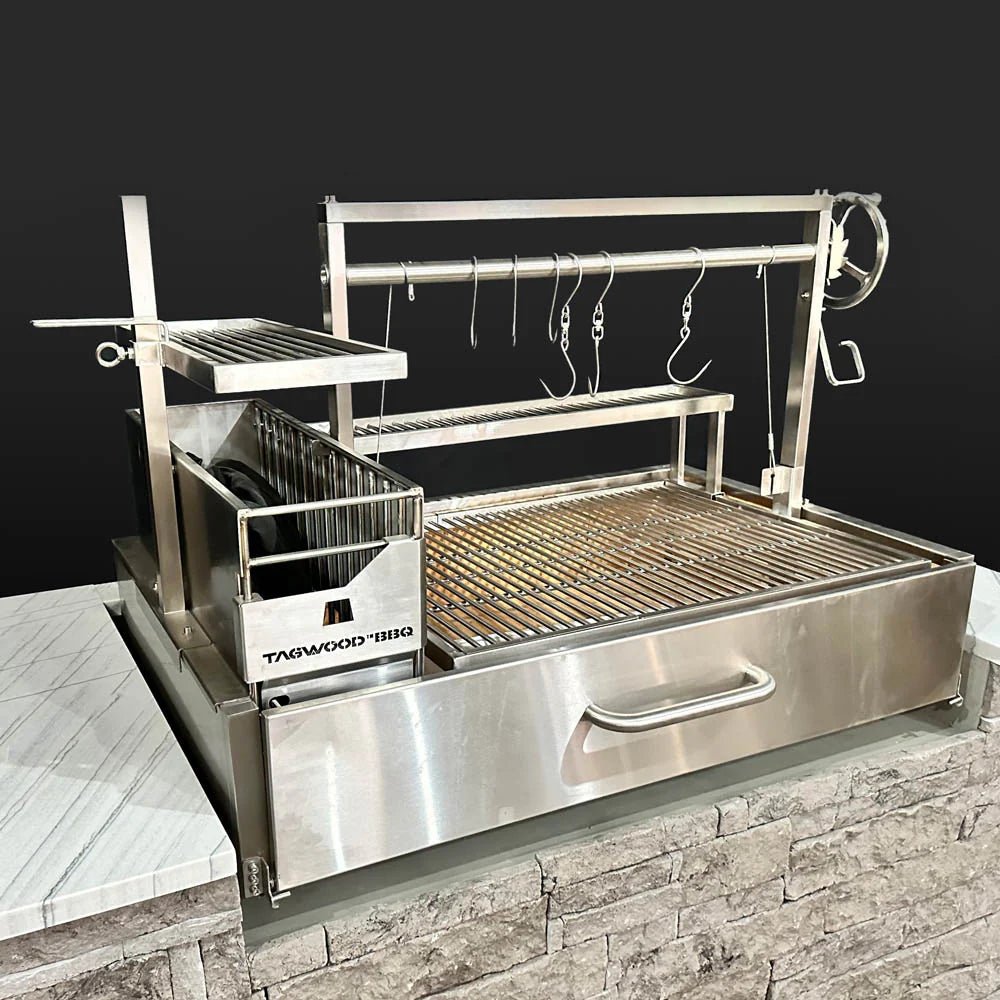 TAGWOOD BBQ Argentine Charcoal & Woodfired Built - In Parilla Grill | BBQ25SS - Outdoorium