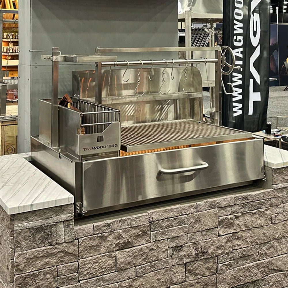 TAGWOOD BBQ Argentine Charcoal & Woodfired Built - In Parilla Grill | BBQ25SS - Outdoorium