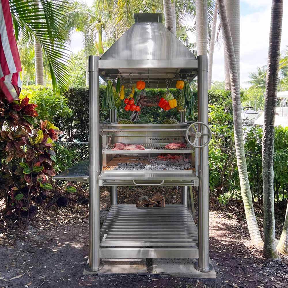 Tagwood BBQ Argentine Charcoal & Woodfired Parilla Grill | BBQ12SS - Outdoorium