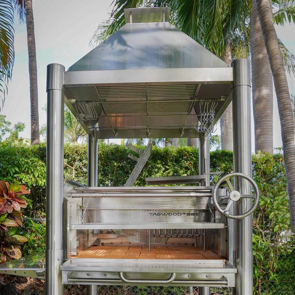 Tagwood BBQ Argentine Charcoal & Woodfired Parilla Grill | BBQ12SS - Outdoorium