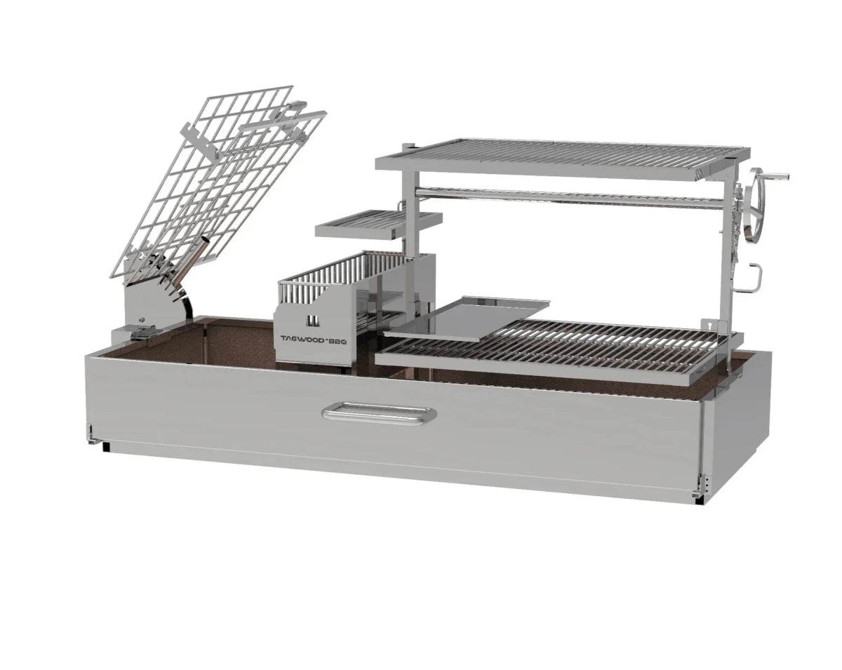 TAGWOOD BBQ Argentine Santa Maria Charcoal & Woodfired Gaucho Grill | BBQ28SS - Outdoorium