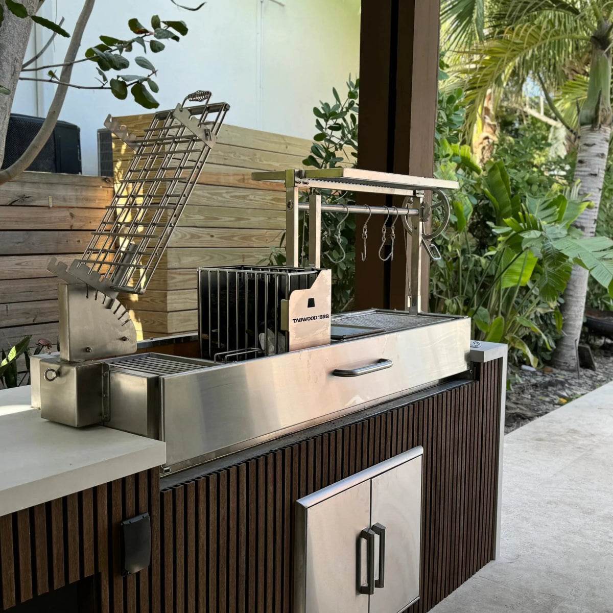 Tagwood BBQ Argentine Santa Maria Wood Fire & Charcoal Gaucho Grill | BBQ08SS - Outdoorium