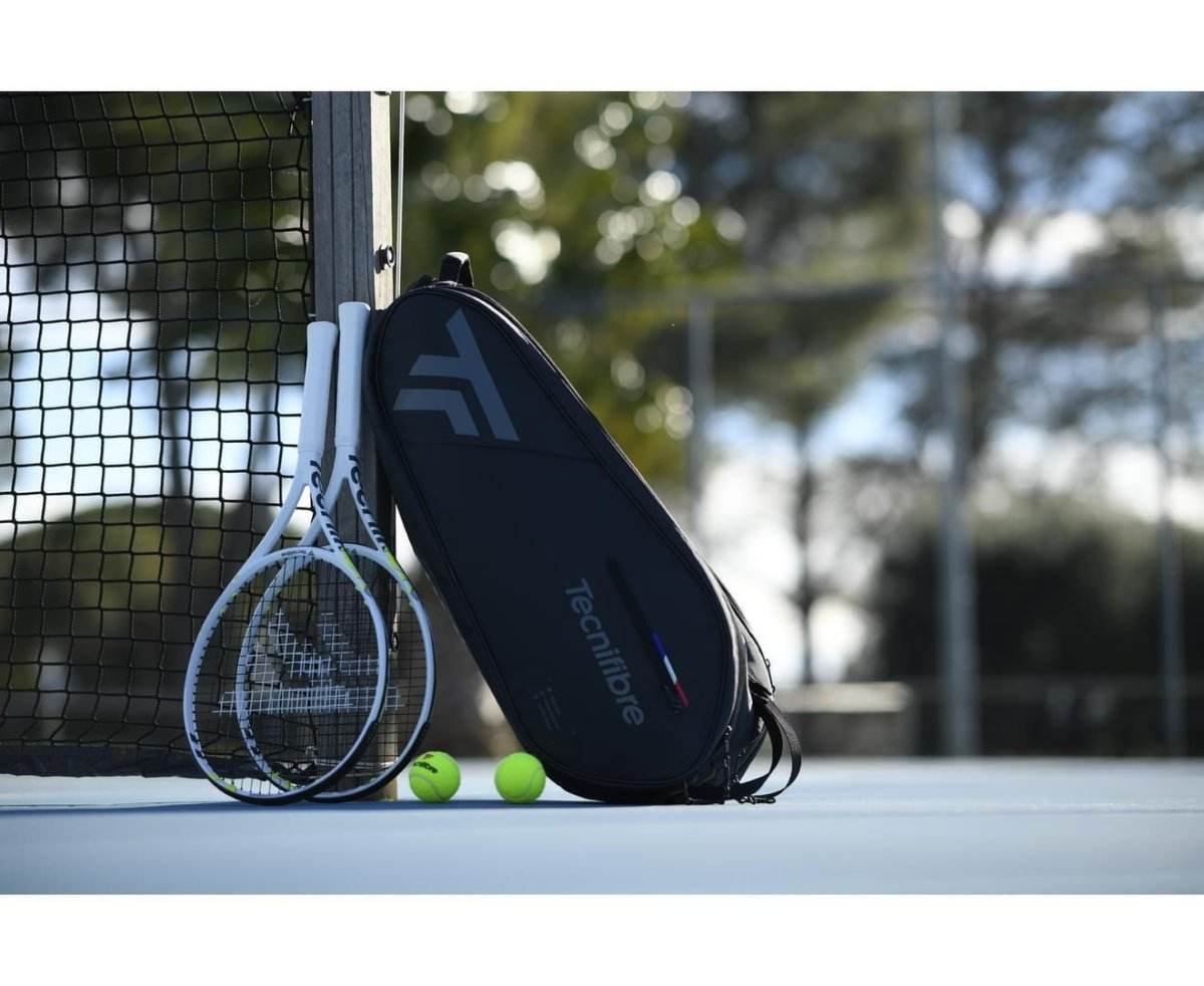 Tecnifibre Team Dry 12 Racquet Tennis Bag UV and Water Resistant - Matte Black - Outdoorium