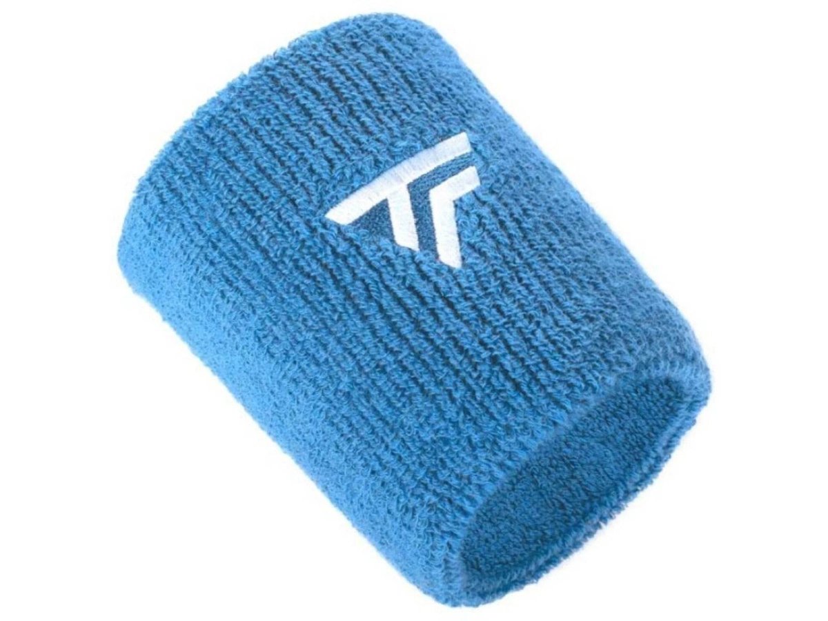 Tecnifibre Tennis XL Wristband Wrist Bands Sweatband Sport Squash Cotton - Azur | Outdoorium