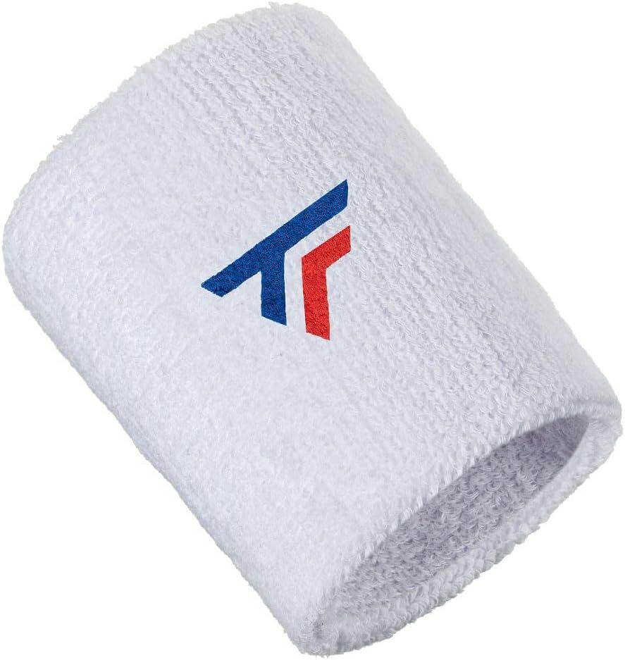 Tecnifibre Tennis XL Wristband Wrist Bands Sweatband Sport Squash Cotton - White | Outdoorium