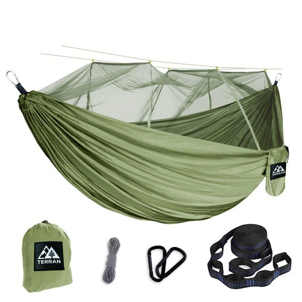 TERRAN Camping Hammock with Mosquito Net - Outdoorium