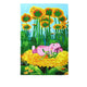 The Adventure of Luntik Beach Towel Rest on Flowers | Outdoorium