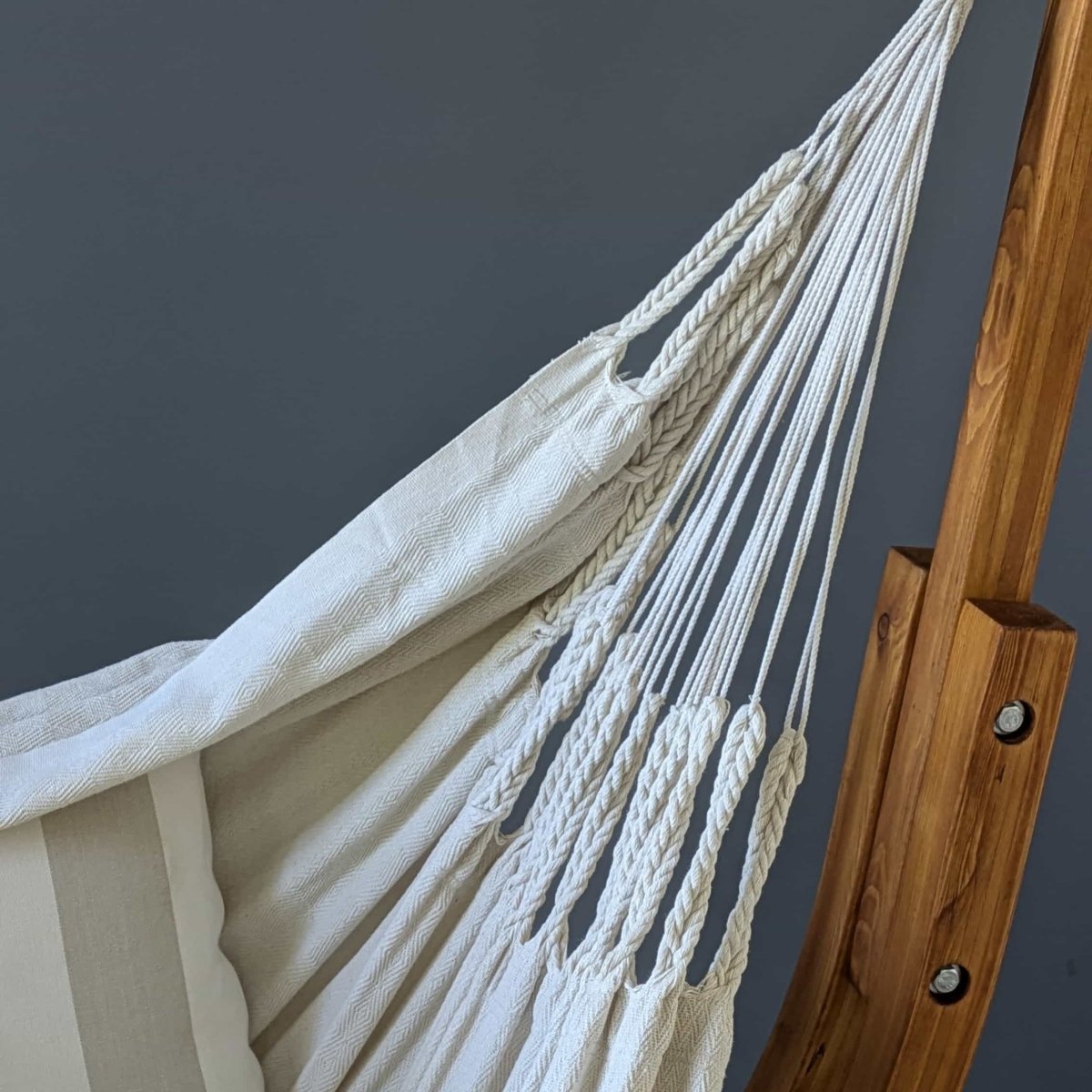 Pacific Hammocks Coastal Lounger with luxury natural hanging chair - view 7