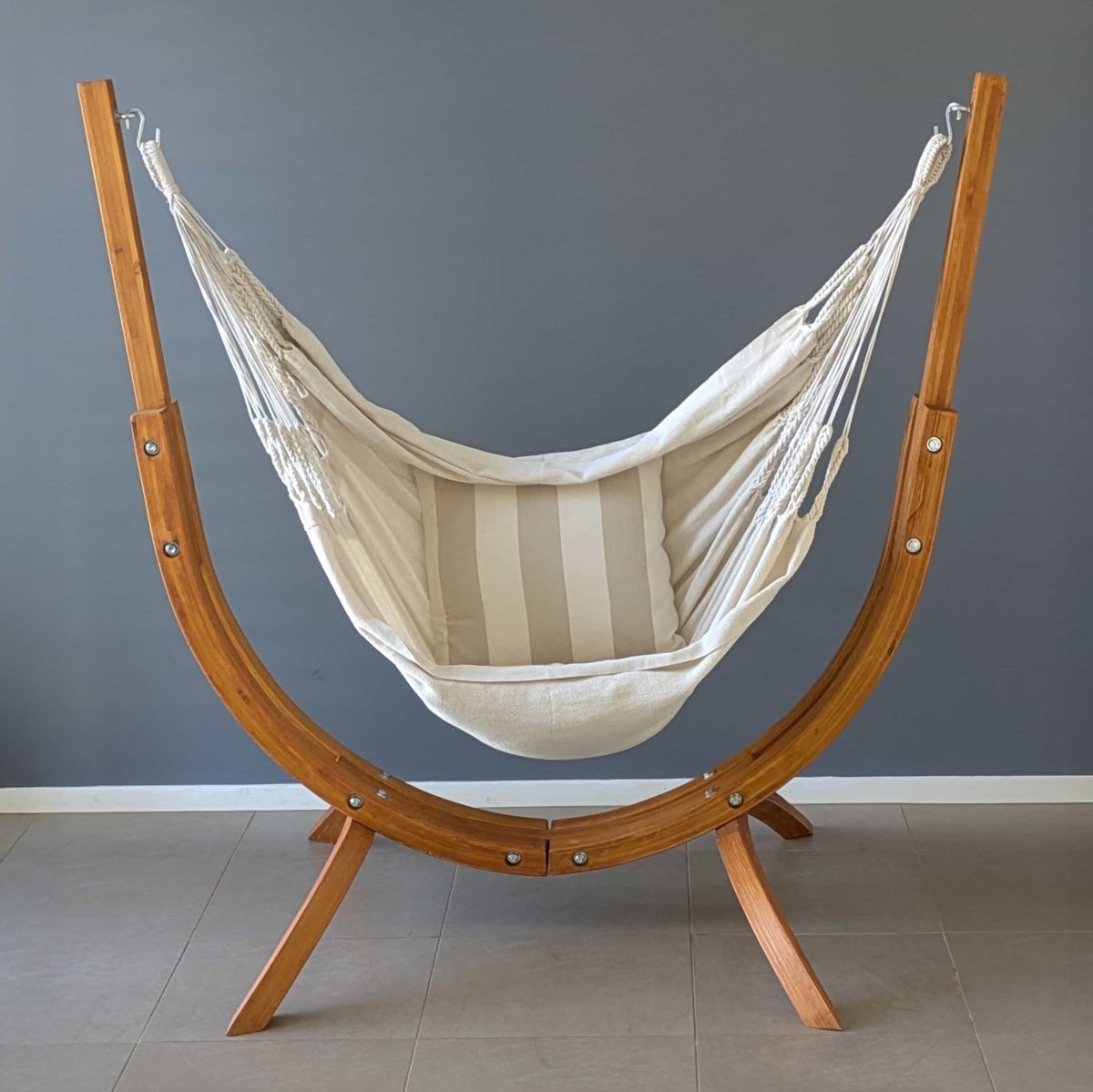 Pacific Hammocks Coastal Lounger with luxury natural hanging chair - view 6