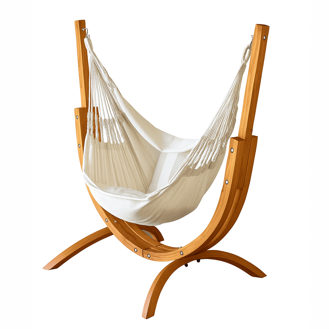 Pacific Hammocks Coastal Lounger with luxury natural hanging chair