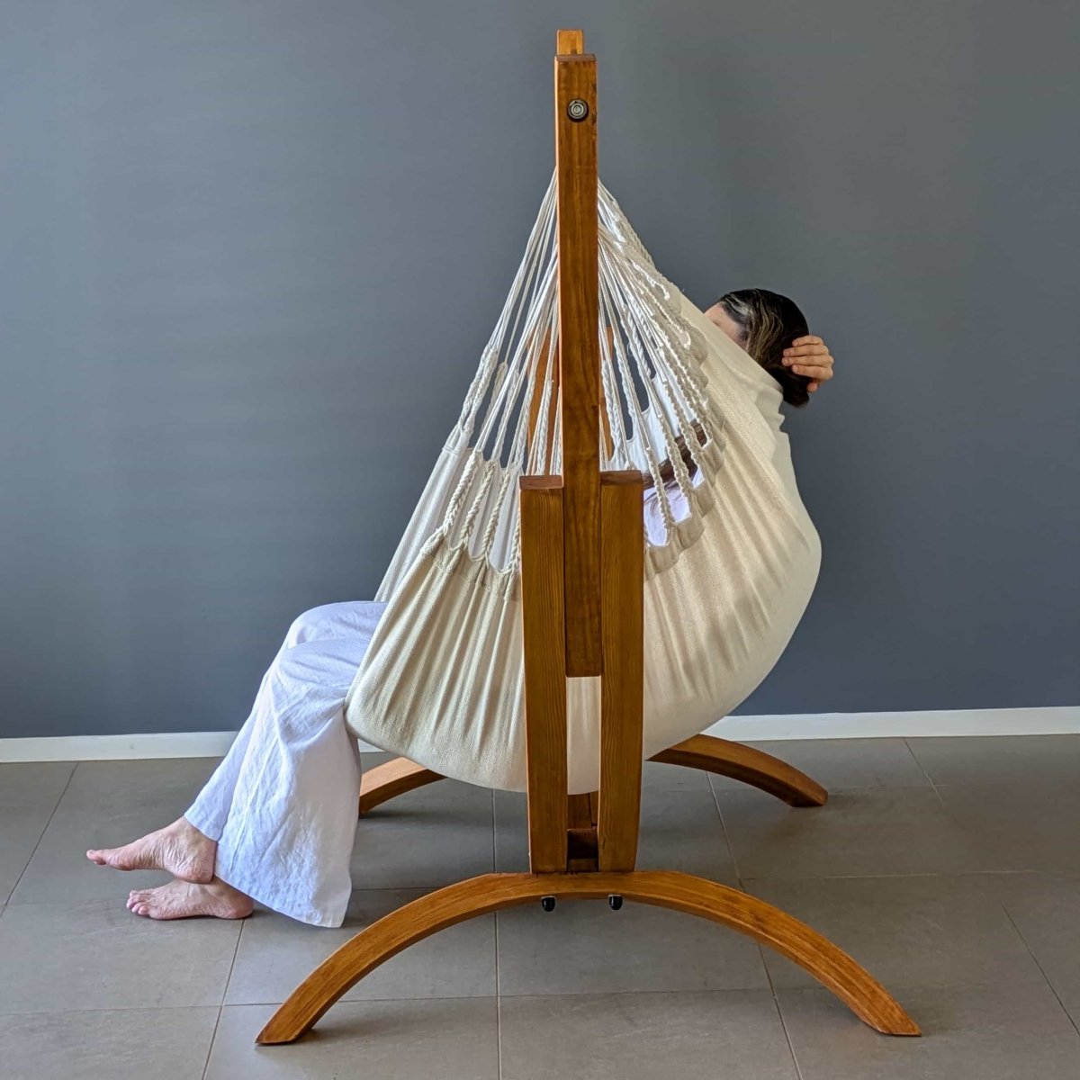 Pacific Hammocks Coastal Lounger with luxury natural hanging chair - view 11