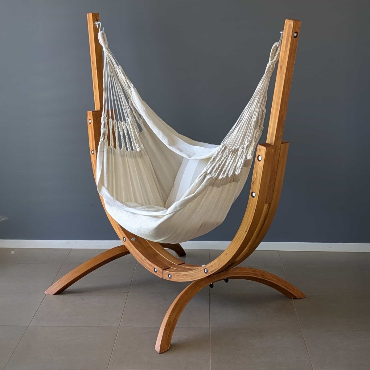 Pacific Hammocks Coastal Lounger with luxury natural hanging chair - view 2