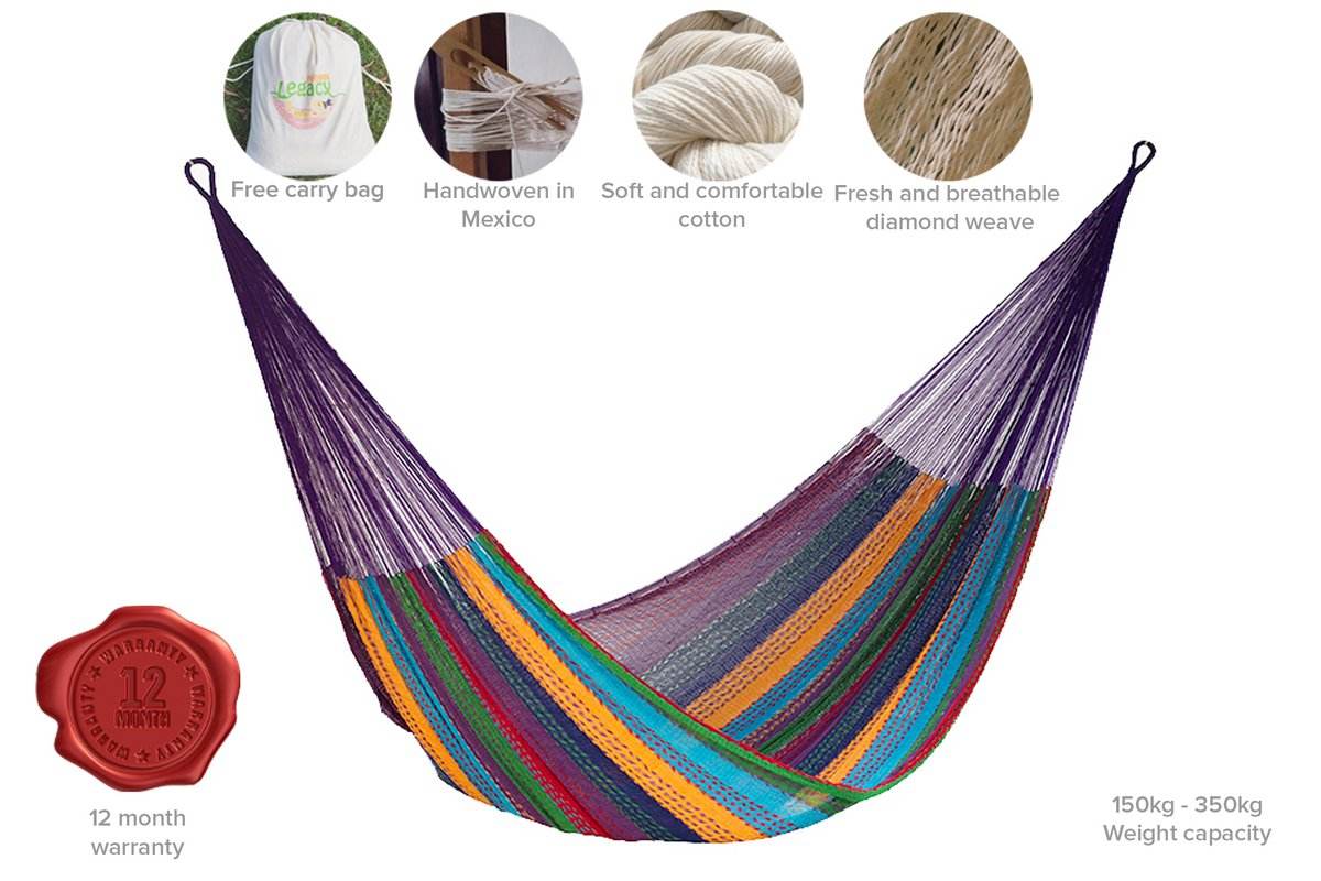 The out and about Mayan Legacy hammock Doble Size in Colorina colour - Outdoorium
