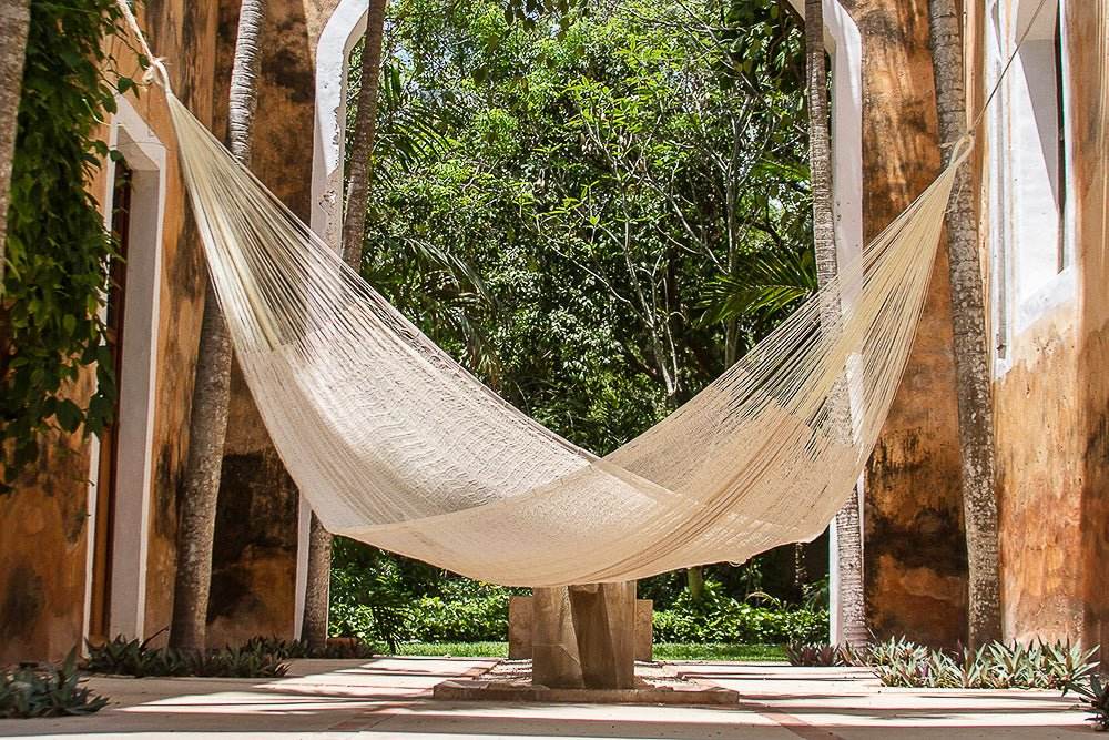 The out and about Mayan Legacy hammock Doble Size in Cream colour - Outdoorium