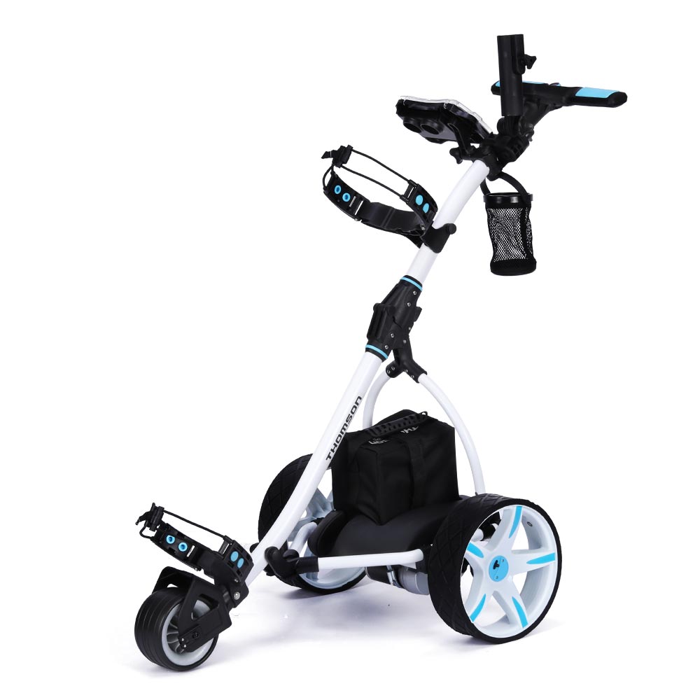 THOMSON Golf Buggy Electric Trolley Automatic Motorised Foldable Cart Powered - Outdoorium