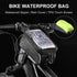 Top Tube Bike Bag With Phone Case Holder Plastic Cover for MTB Mountain Road Commuter Ebike Tourer or Scooter Rockbros - Outdoorium