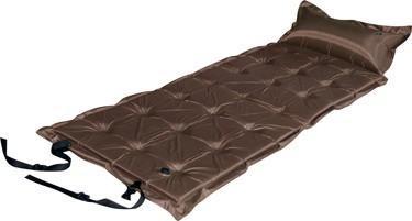 Trailblazer 21 - Points Self - Inflatable Satin Air Mattress With Pillow - BROWN - Outdoorium