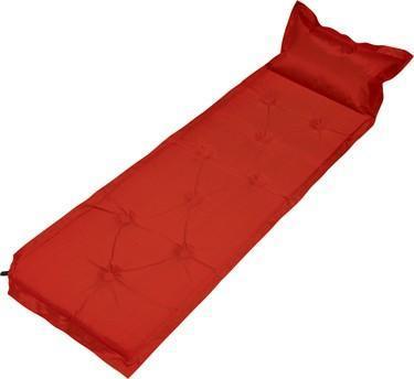 Trailblazer 9 - Points Self - Inflatable Polyester Air Mattress With Pillow - RED - Outdoorium