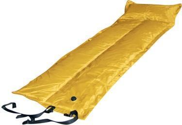 Trailblazer Self - Inflatable Foldable Air Mattress With Pillow - YELLOW - Outdoorium