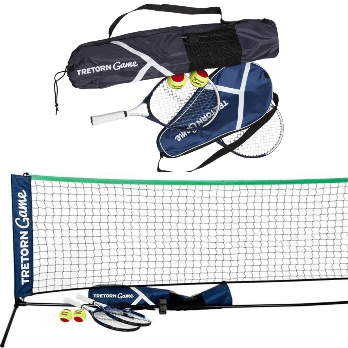 Tretorn Game Tennis Volleyball Pickleball Net Kit Pop Up Portable Set Sports | Outdoorium