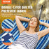 Two Person Hammock with Stand Included, Double Hammock with Curved Spreader Bar and Detachable Pillow and Portable Carrying Bag, Perfect for Outdoor Freestanding Hammock, 480lb Capacity | Outdoorium