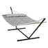 Two Person Hammock with Stand Included Heavy Duty 480lb Capacity, Double Hammock with 12 FT Steel Stand and Portable Carrying Bag and Pillow, Freestanding Hammock for Outdoor Patio Yard Beach | Outdoorium