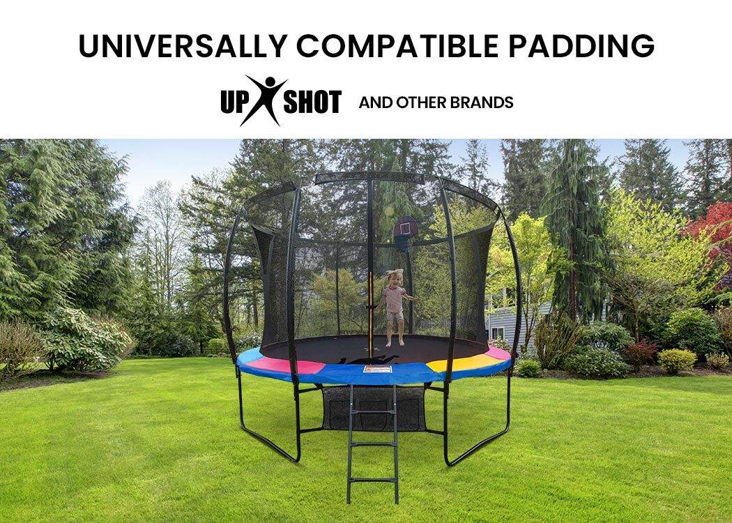 UP-SHOT 12ft Replacement Trampoline Safety Pad Padding Multi-Coloured - Outdoorium