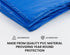 UP-SHOT 16ft Trampoline Safety Pad Blue Padding Replacement Round Spring Cover - Outdoorium
