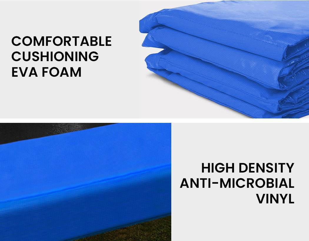 UP-SHOT 16ft Trampoline Safety Pad Blue Padding Replacement Round Spring Cover - Outdoorium