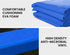 UP-SHOT 16ft Trampoline Safety Pad Blue Padding Replacement Round Spring Cover - Outdoorium