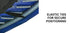 UP-SHOT 16ft Trampoline Safety Pad Blue Padding Replacement Round Spring Cover - Outdoorium