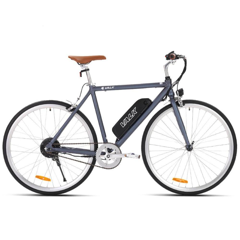 VALK Electric Bike Commuter Bicycle e-bike Lithium Battery eBike Fixed Powered - Outdoorium