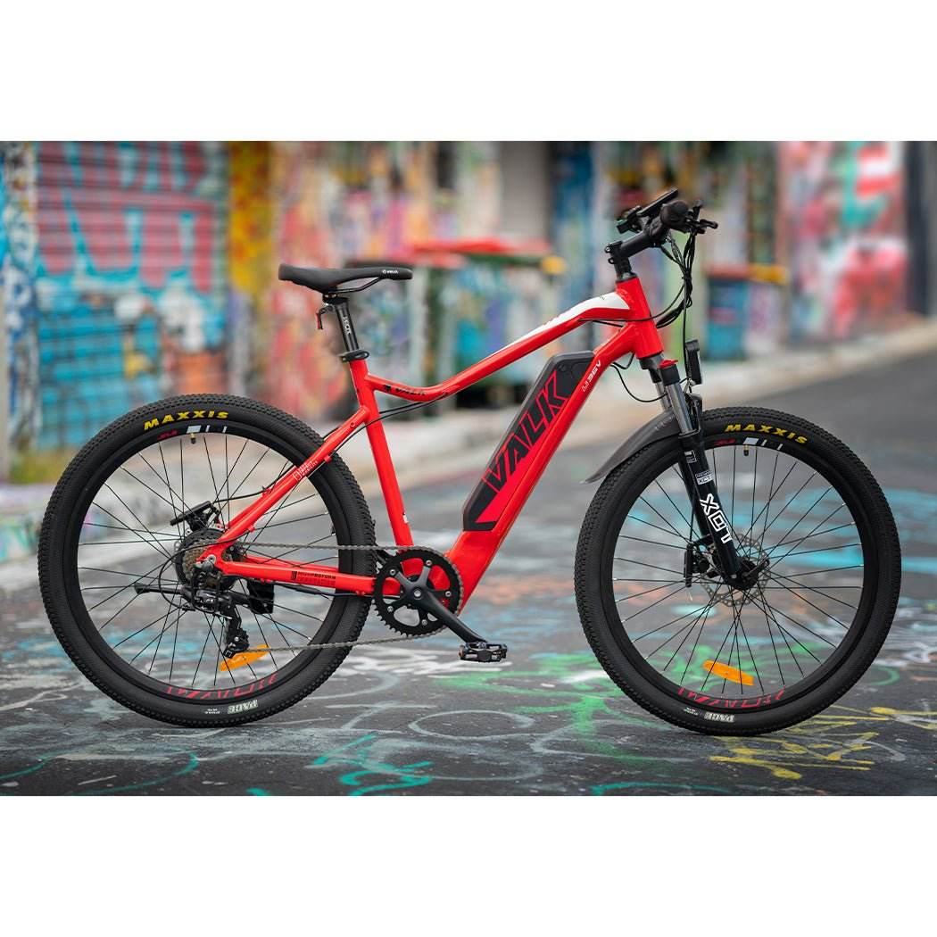 VALK Electric Bike eBike Bicycle Motorized Mountain Battery eMTB 36V 250W 27.5Inch - Outdoorium