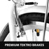 Valk Laneway 5 Vintage Electric Bike, Torque Sensor equipped eBike, Medium, White - Outdoorium