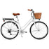 Valk Laneway 5 Vintage Electric Bike, Torque Sensor equipped eBike, Medium, White - Outdoorium