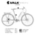 Valk Metro ST 5 + Electric Bike, Mid-Drive, Step-Through, Large, White - Outdoorium