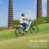 VALK Metro TR 5 + Electric Hybrid Bike, Gen II, Mid-Drive, Large, White - Outdoorium