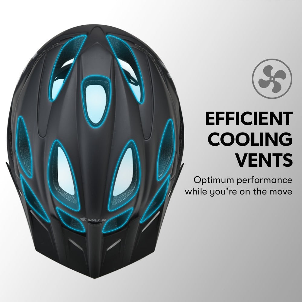 VALK Mountain Bike Helmet Small 54 - 56cm Bicycle MTB Cycling Safety Accessories - Outdoorium