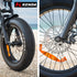 VALK Nomad Electric Fat Tyre Bike, 350W, 32km/hr, Throttle ebike, Disc Brakes, Step - Through Alloy, Shimano 7 spd, 20x4" Kenda Tyres, Suspension, Black - Outdoorium