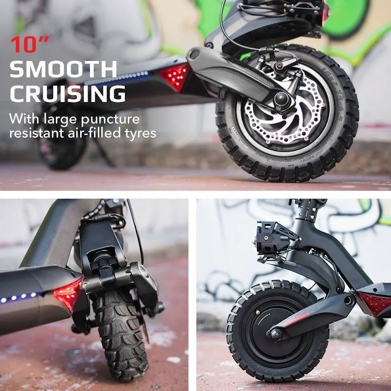 VALK Primal 9 Dual Motor 1600W Extreme Hill Climbing e - Scooter Electric, Black - Outdoorium