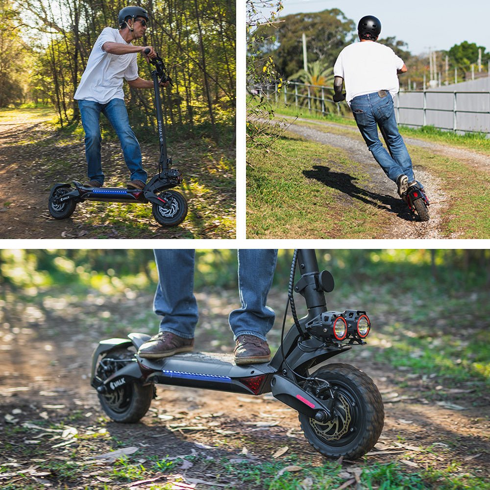 VALK Primal 9 Dual Motor 1600W Extreme Hill Climbing e - Scooter Electric, Black - Outdoorium