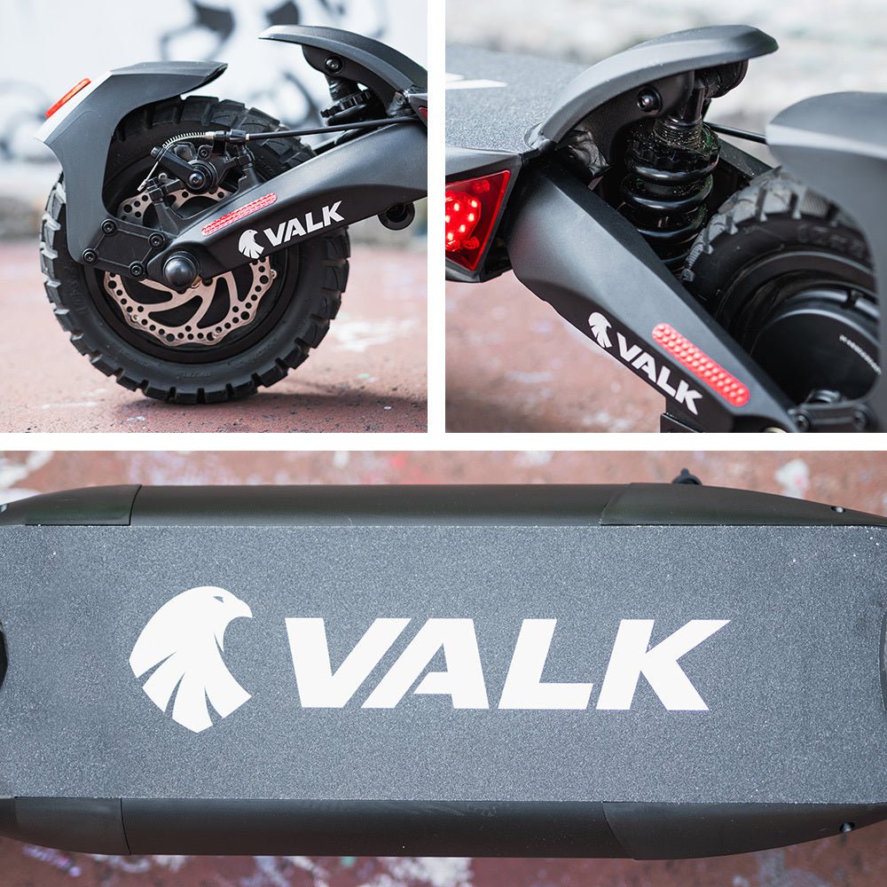 VALK Primal 9 Dual Motor 1600W Extreme Hill Climbing e - Scooter Electric, Black - Outdoorium