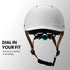 Valk Retro Bike Helmet, 56 - 61cm S, M, L Universal Dial Fit System, Arctic White - Outdoorium