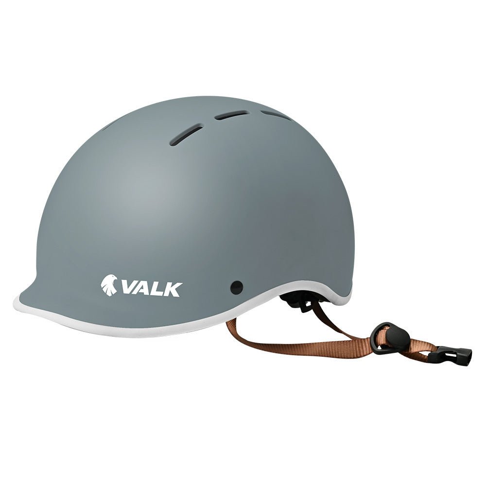 VALK Retro Bike Helmet, 56 - 61cm S, M, L Universal Dial Fit System, Graphite Blue - Outdoorium