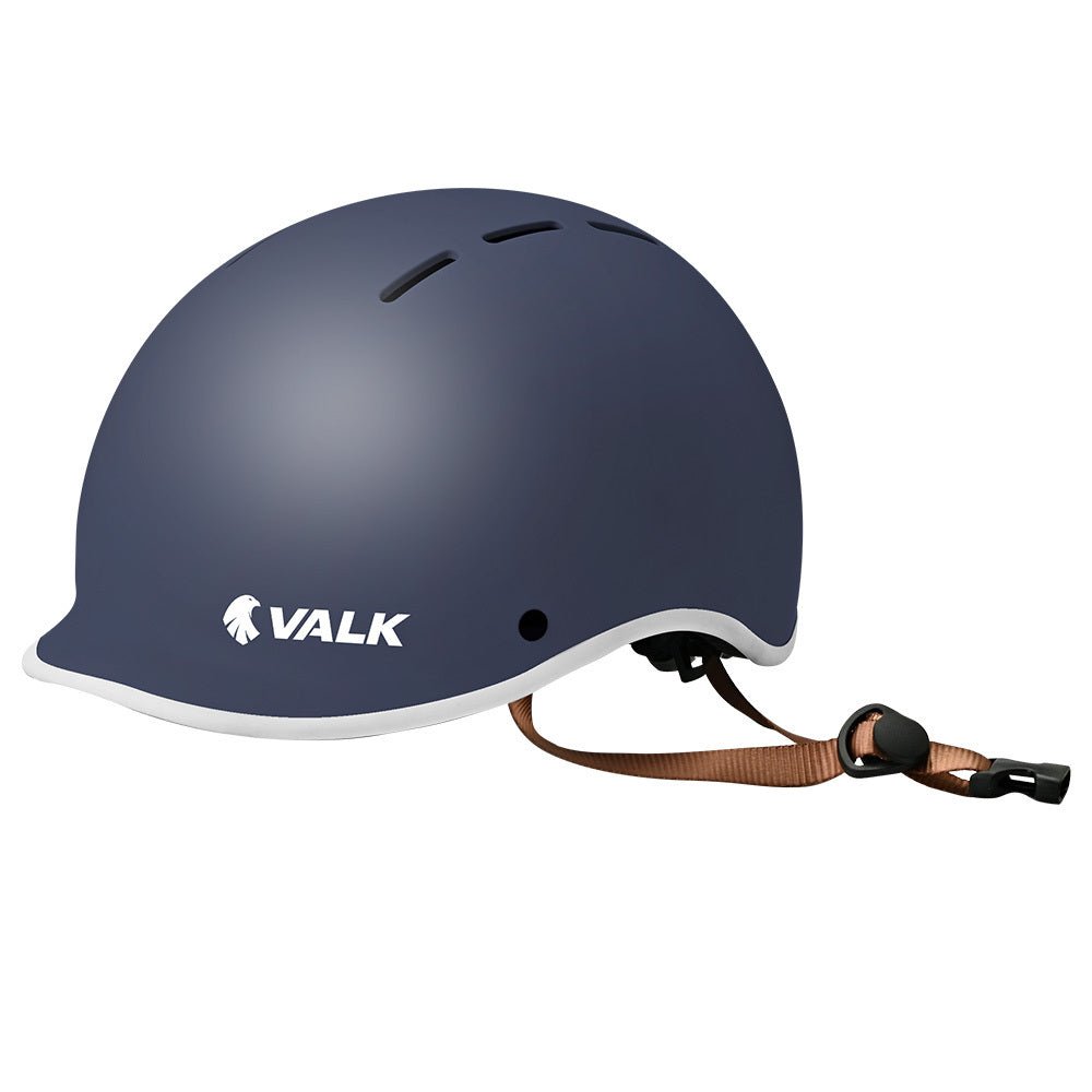 VALK Retro Bike Helmet, 56 - 61cm S, M, L Universal Dial Fit System, Shadow Navy - Outdoorium